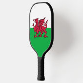 Rode Draak Keltische Vlag van Wales & Welsh Pickleball Paddle (Links)