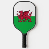 Rode Draak Keltische Vlag van Wales & Welsh Pickleball Paddle (Achterkant)