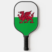 Rode Draak Keltische Vlag van Wales & Welsh Pickleball Paddle (Voorkant)