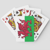 Rode Draak Keltische Vlag van Wales & Welsh Pokerkaarten (Achterkant)