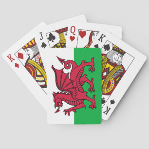 Rode Draak Keltische Vlag van Wales & Welsh Pokerkaarten