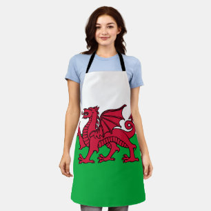 Rode Draak Keltische Vlag van Wales & Welsh Schort