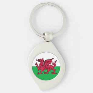 Rode Draak Keltische Vlag van Wales & Welsh Sleutelhanger