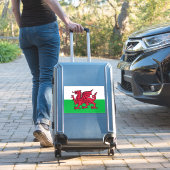 Rode Draak Keltische Vlag van Wales & Welsh Sticker (Koffer Insitu)