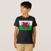 Rode Draak Keltische Vlag van Wales & Welsh T-shirt (Voorkant volledig)