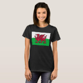 Rode Draak Keltische Vlag van Wales & Welsh T-shirt (Voorkant volledig)