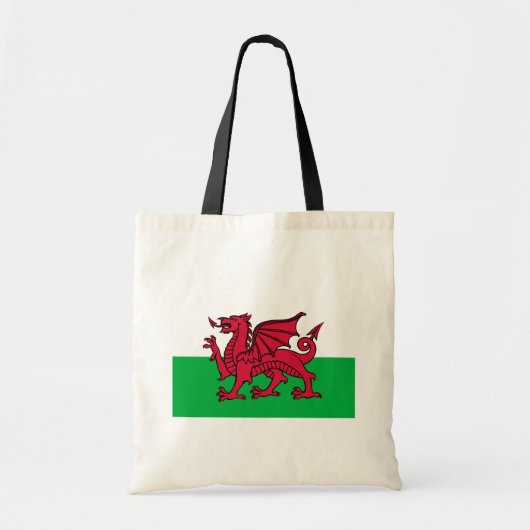 Rode Draak Keltische Vlag van Wales & Welsh Tote Bag (Voorkant)