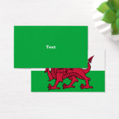 Rode Draak Keltische Vlag van Wales & Welsh Visitekaartje (Bureau)
