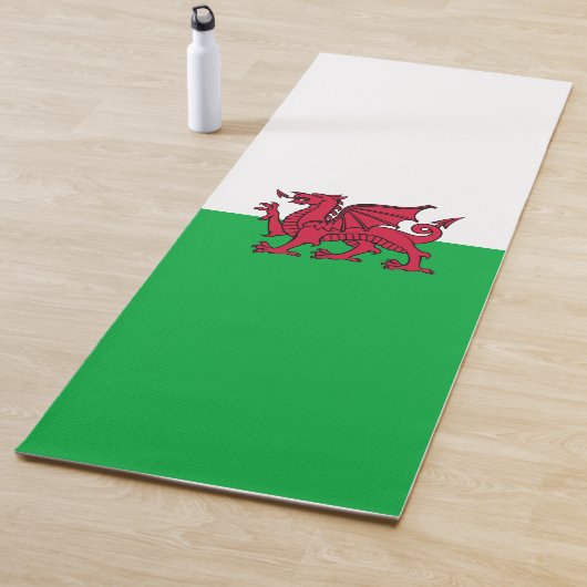 Rode Draak Keltische Vlag van Wales & Welsh Yogamat (In situ)
