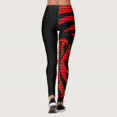 Rode draak leggings (Achterkant)