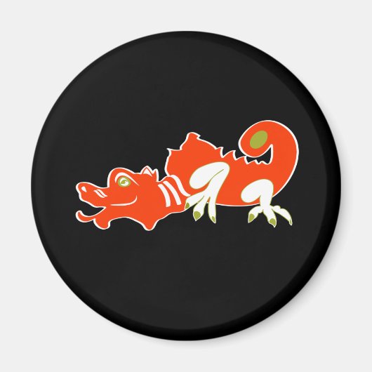 Rode draak magneet (Voorkant)