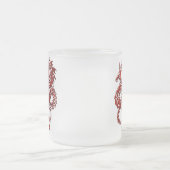 Rode draak met 10 oz bevroren glazen Mok (Center)