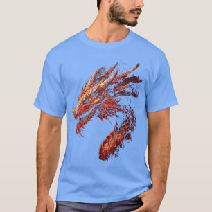 Rode Draak Motief Mythische Kunst Rode Draak cadea T-shirt