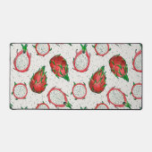 Rode draak op een witte achtergrond bureaumat (Voorkant)