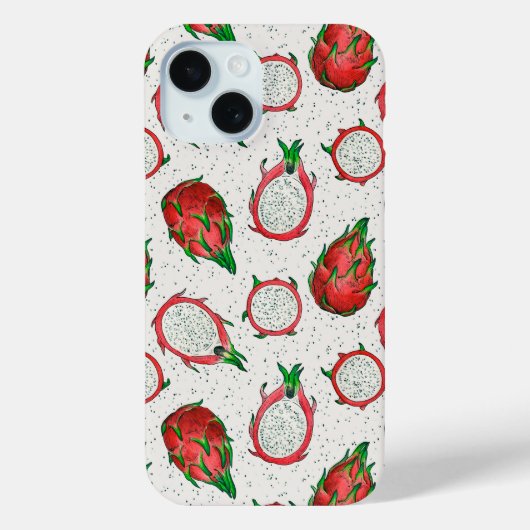 Rode draak op een witte achtergrond Case-Mate iPhone case (Achterkant)