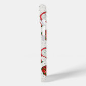Rode draak op een witte achtergrond Case-Mate iPhone case (Achterkant / Links)