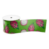 Rode draak op groen satijnen lint (Spoel)