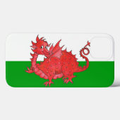 Rode draak op groene en witte iPhone 6 Xtreme Hoes (Achterkant (horizontaal))