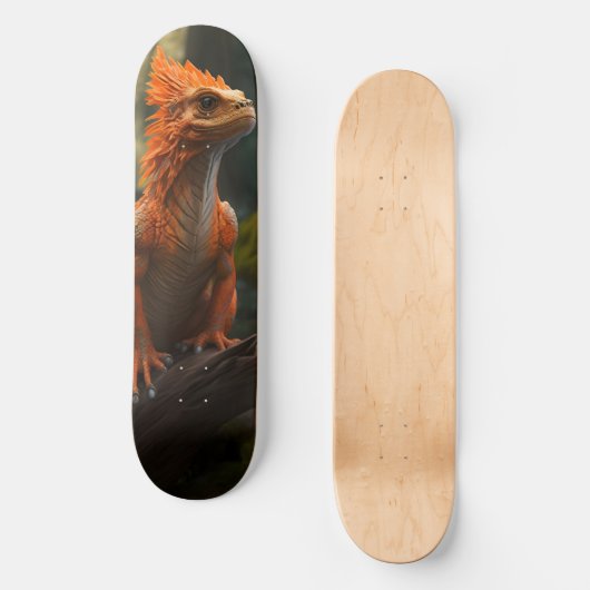 rode draak persoonlijk skateboard (Voorkant)
