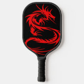 Rode Draak Pickleball Paddle (Achterkant)