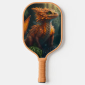 rode draak pickleball paddle (Achterkant)
