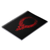 Rode Draak Ryuu Spiraal Notebook Notitieboek (Linkerzijde)