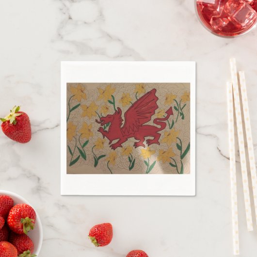 Rode draak servetten (Insitu)