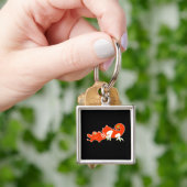 Rode draak sleutelhanger (Hand)