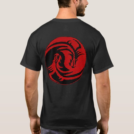 Rode draak t-shirt (Achterkant)