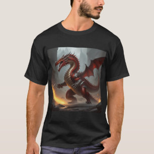 Rode draak t-shirt