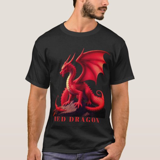 RODE DRAAK T-SHIRT (Voorkant)