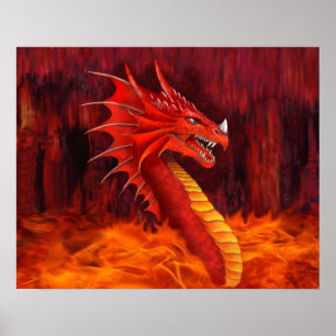 Rode Draak Terrorbrenger Poster