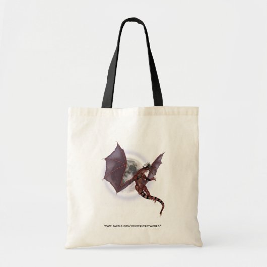 Rode Draak Tote Bag (Voorkant)