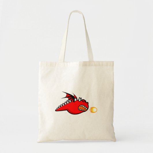 Rode Draak Tote Bag (Voorkant)