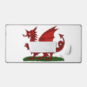 Rode Draak van Wales Bureaumat (Keyboard & Muis)
