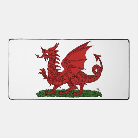 Rode Draak van Wales Bureaumat (Voorkant)