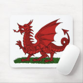 Rode Draak van Wales Muismat (Met muis)