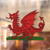 Rode Draak van Wales Raamsticker (Vel 2)