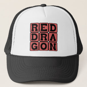Rode Draak, Vuurspuwend Wezen Trucker Pet