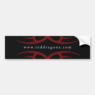 Rode draak X Bumpersticker