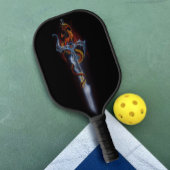 Rode draak Zwaard Fantasie Pickleball Paddle