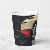 Rode Dracula Gothic Horror Halloween Papieren Bekers (Voorkant)