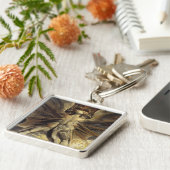 Rode dragon sleutelketen sleutelhanger (Zijkant)