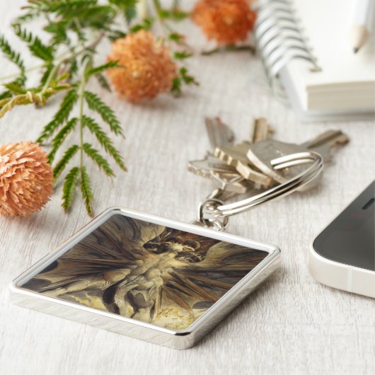 Rode dragon sleutelketen sleutelhanger (Zijkant)