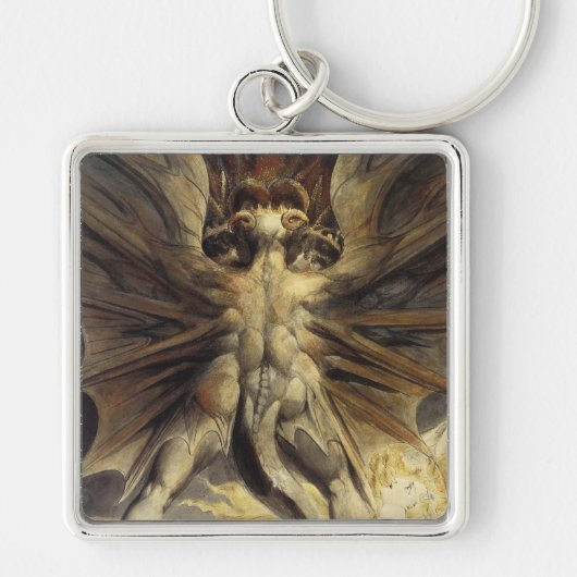 Rode dragon sleutelketen sleutelhanger (Voorkant)