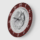 RODE DRAGON VAN MUNTSTOF VAN WALEN GROTE KLOK (Hoek)