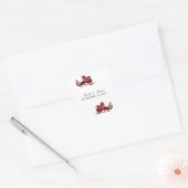Rode dragon Wedding Stickers (Envelop)