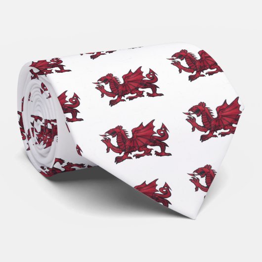 RODE DRAGONS STROPDAS (Opgerold)