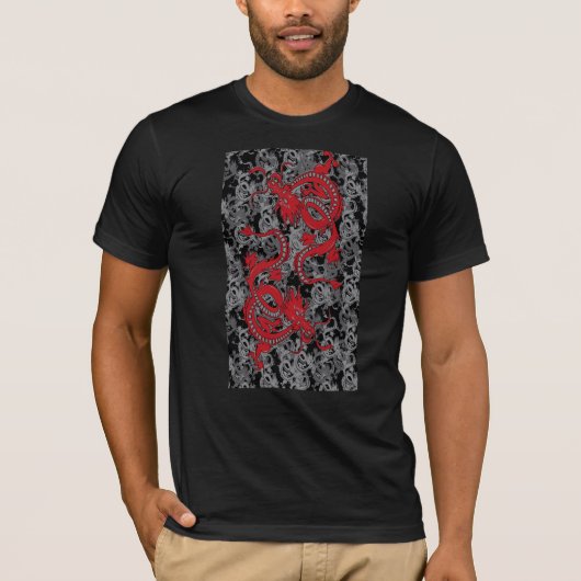 Rode dragons t-shirt (Voorkant)