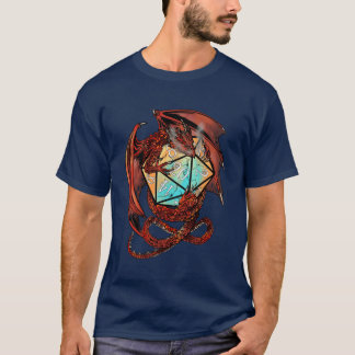 Rode Draken Dobbelstenen vintage T-shirt